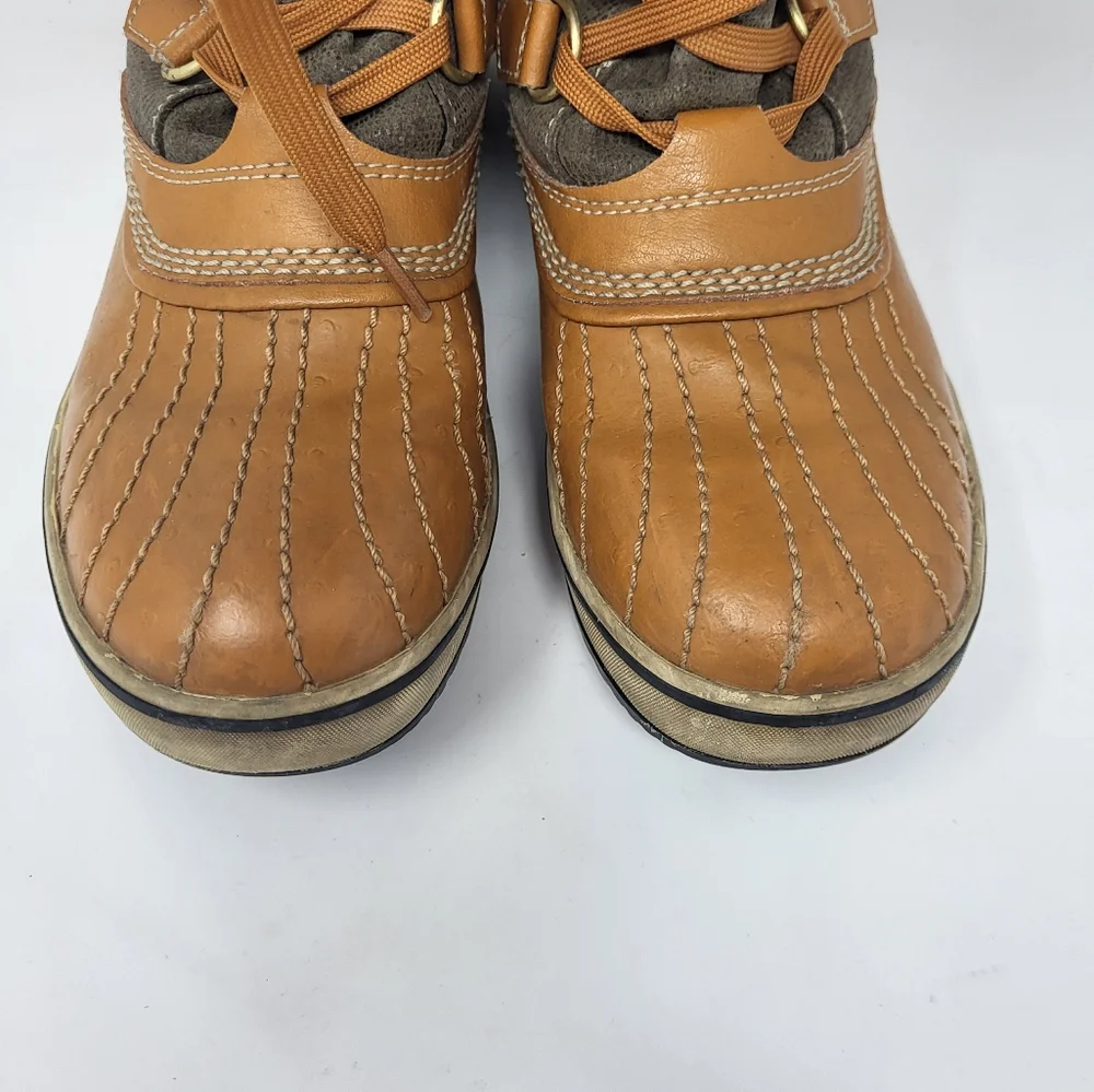 Sorel Women Tall Lace‎ Up Winter Waterproof Boots Size 7